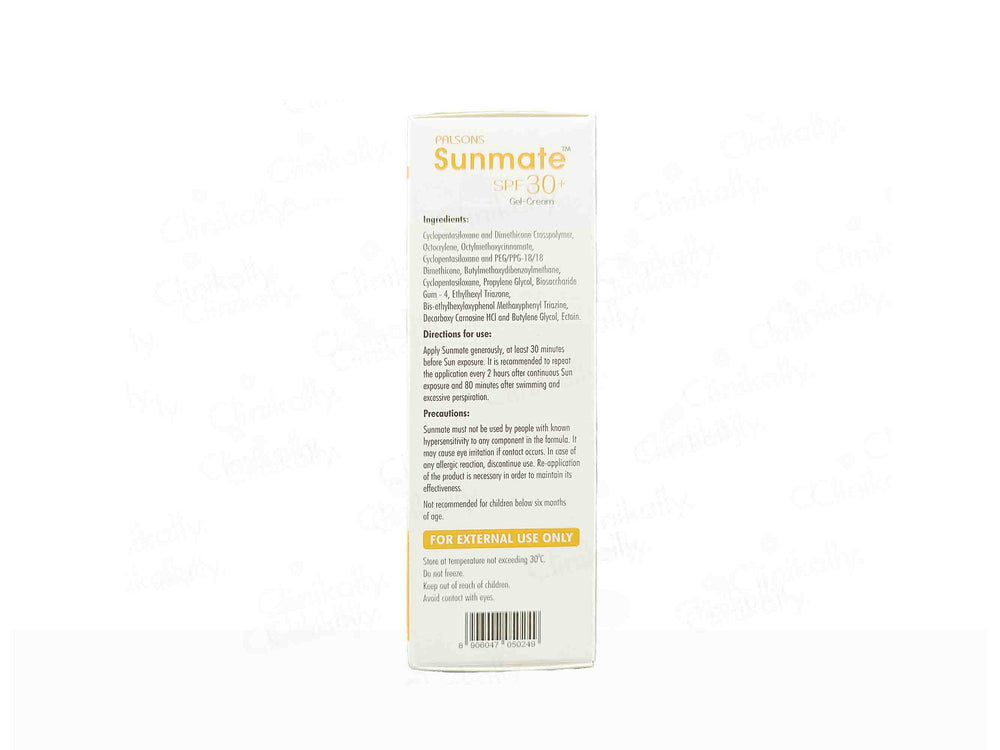 Palsons Sunmate Gel Cream SPF 30+ - Clinikally