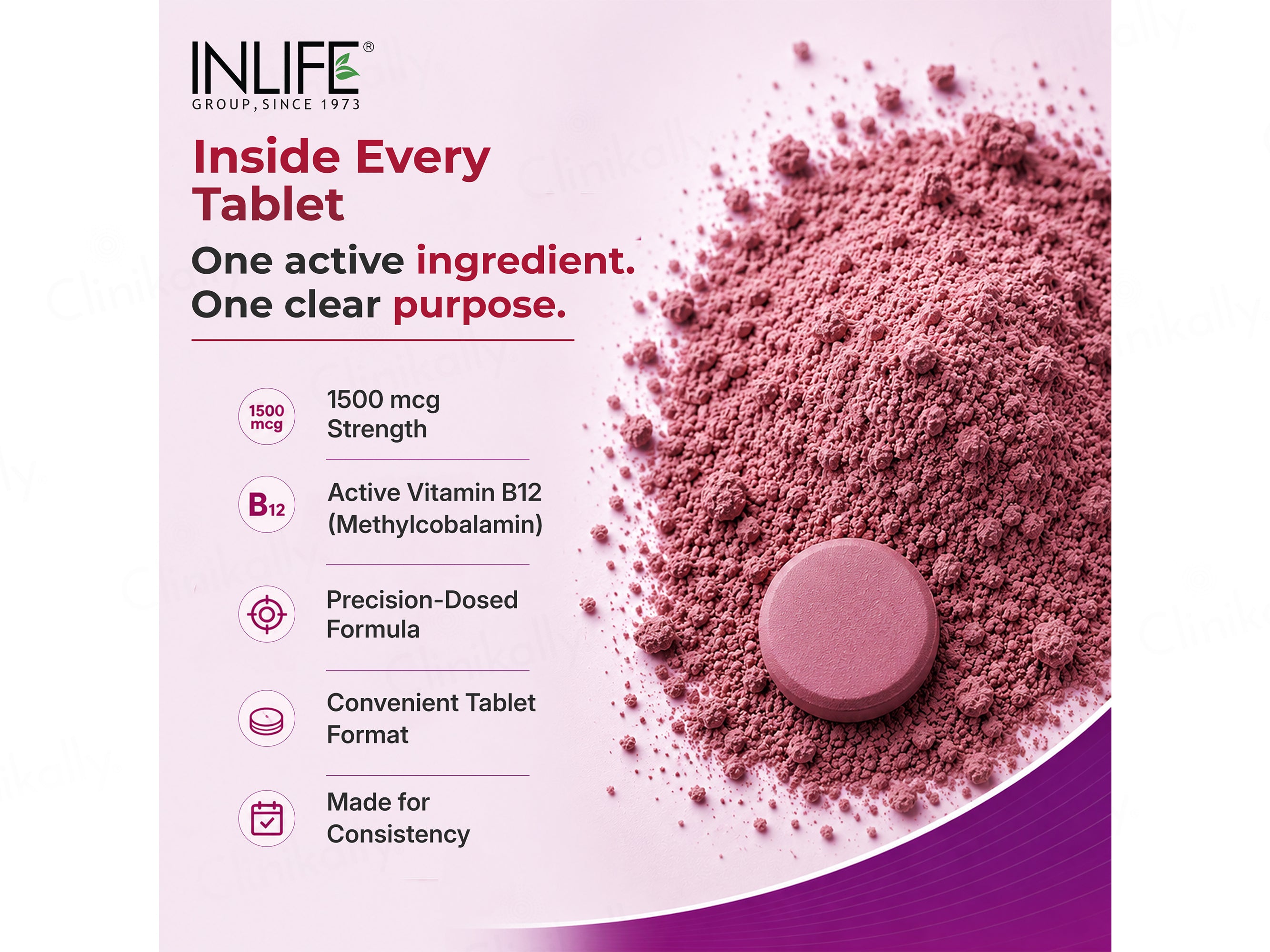 Inlife Nurospan-1500 Vitamin B12 (Methylcobalamin 1500mcg) Tablet