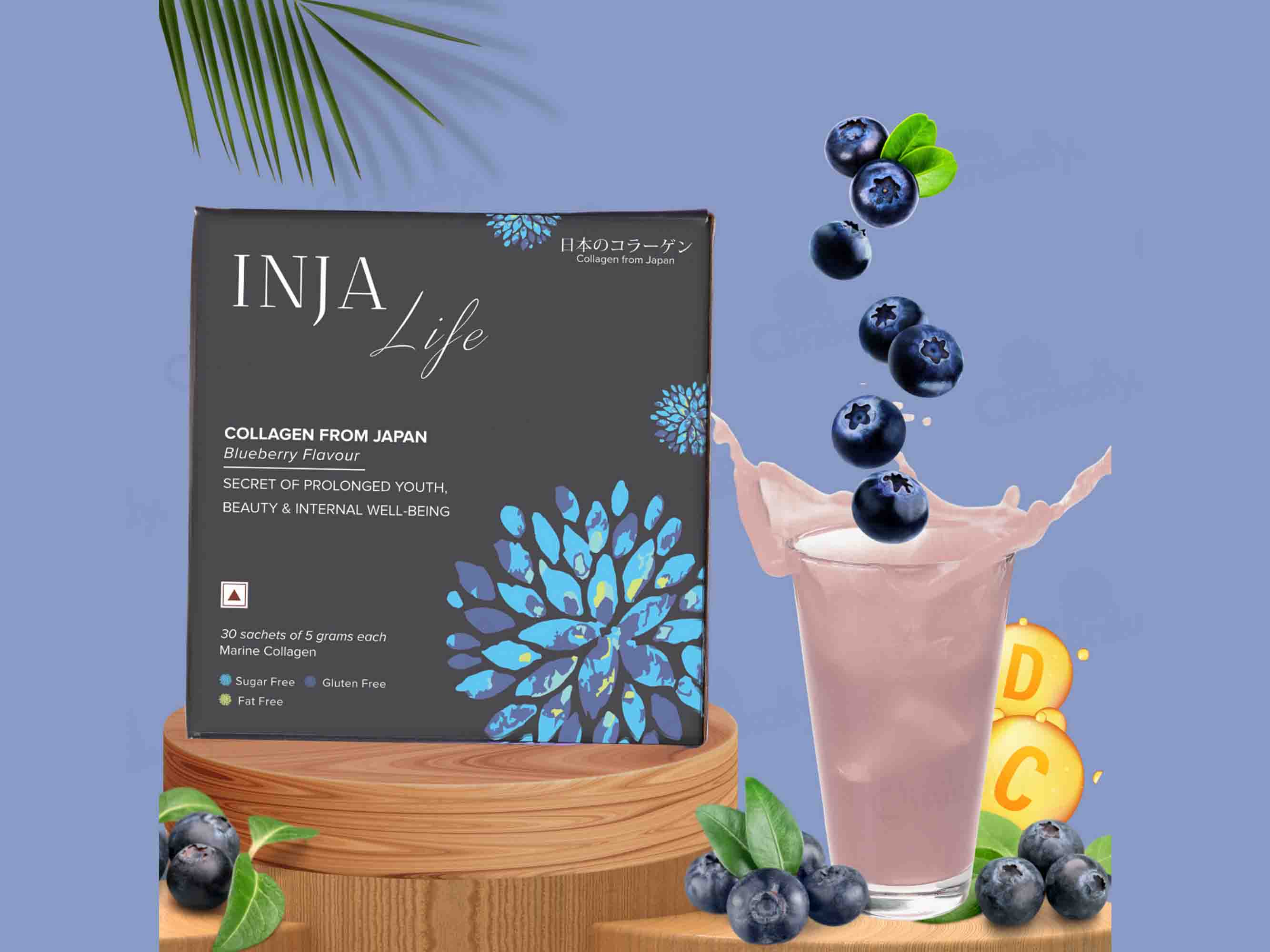 INJA Life Collagen - Blueberry - Clinikally