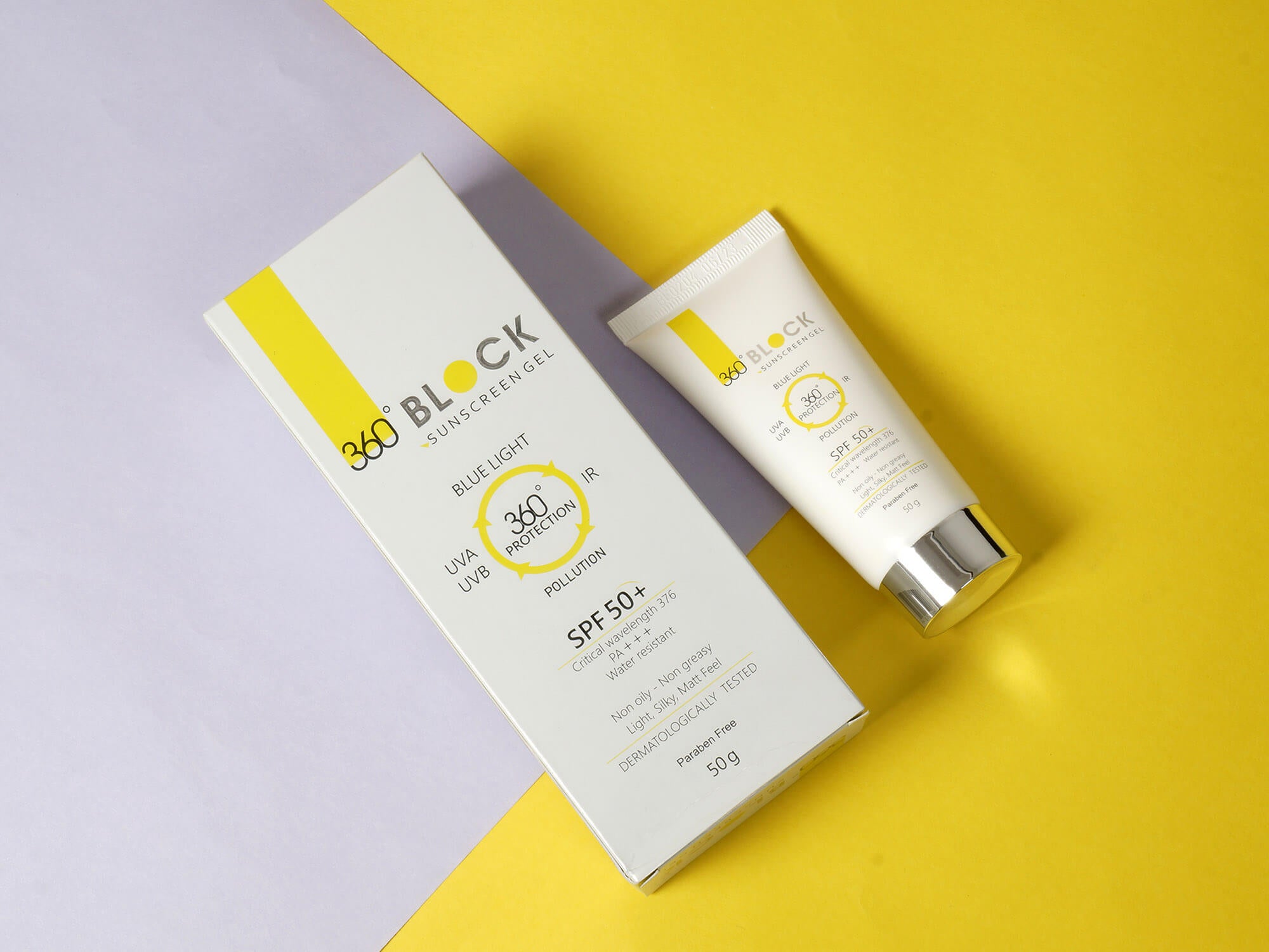 360 Block Sunscreen Gel SPF 50+ - Clinikally