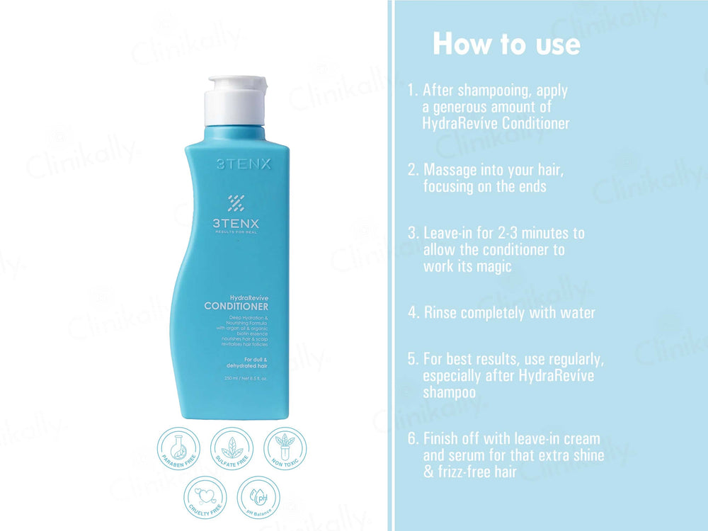 3Tenx HydraRevive Conditioner For Dull & Dehydrated Hair
