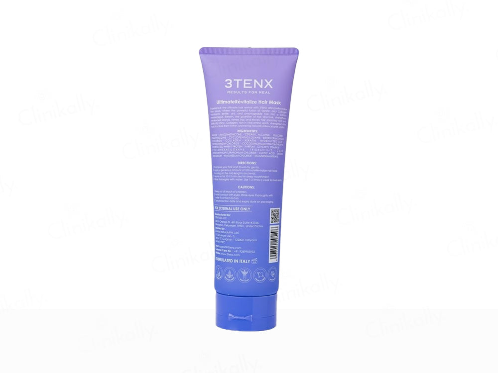 3Tenx Ultimate Revitalize Keratin Collagen Hair Mask For Dry & Brittle Hair