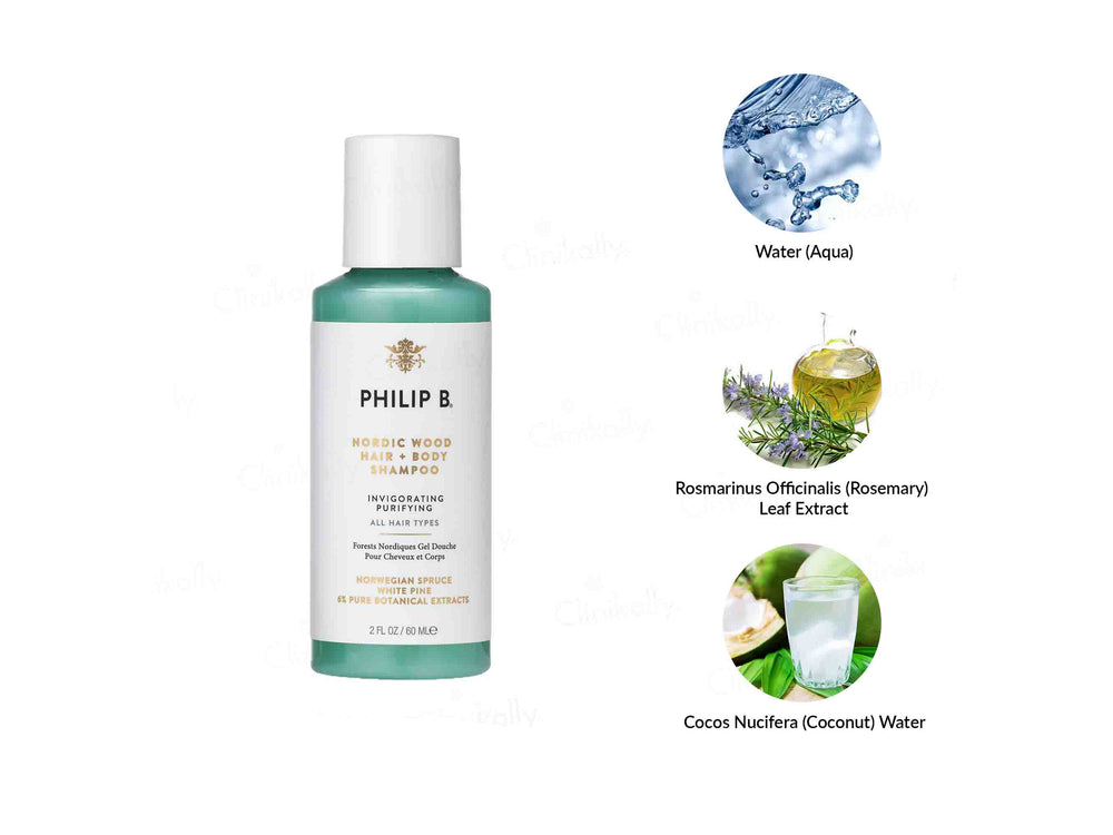 Philip B Nordic Wood Hair + Body Shampoo