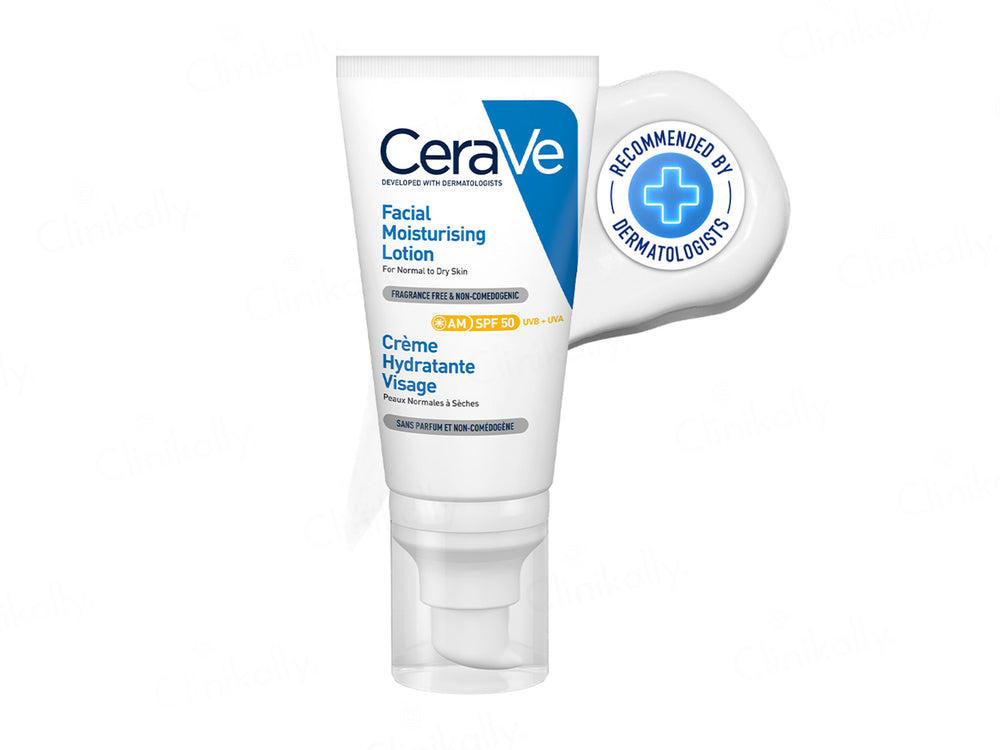 CeraVe AM Facial Moisturising Lotion For Normal to Dry Skin SPF 50