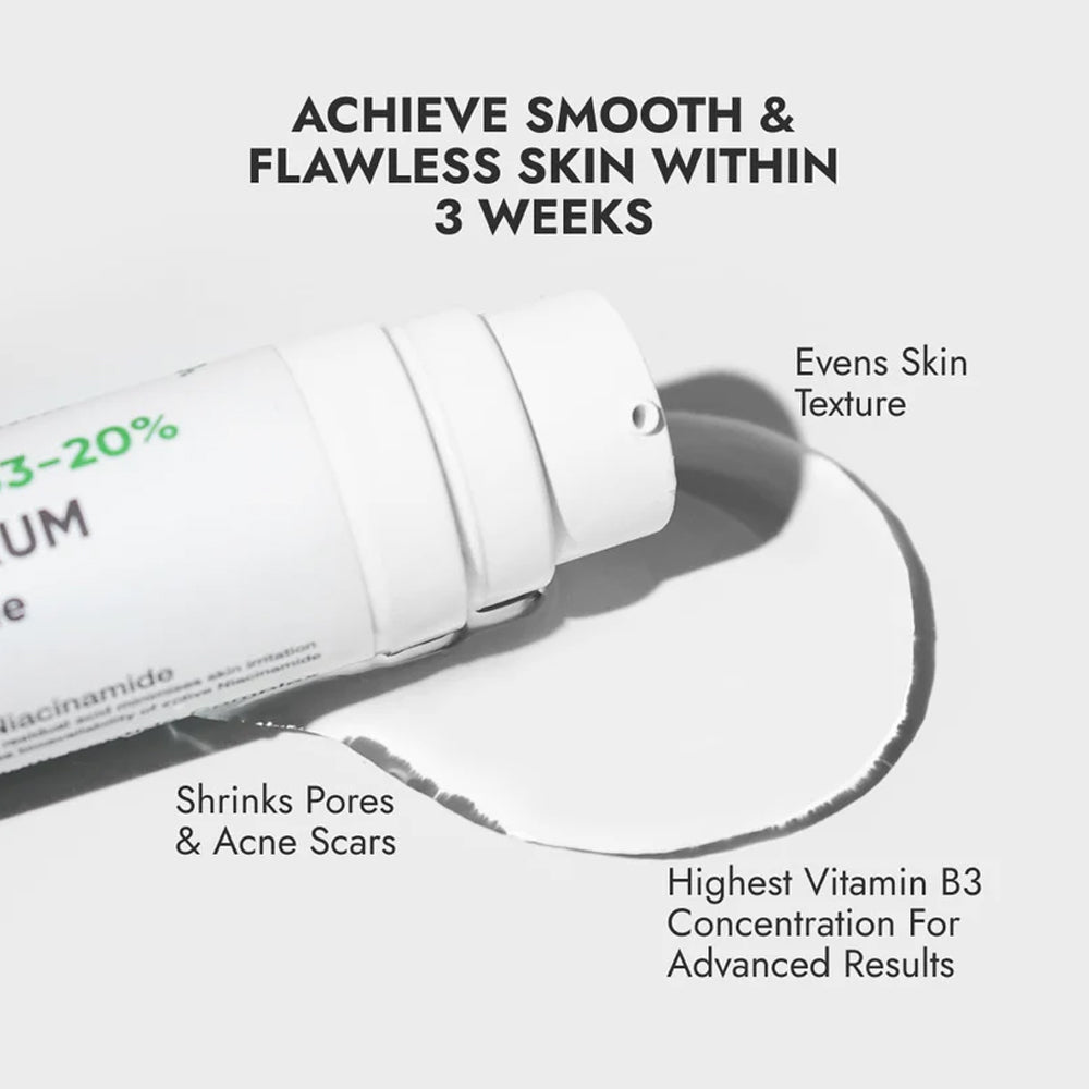 CosiQ Vitamin B3-20% Niacinamide + Peptides Face Serum