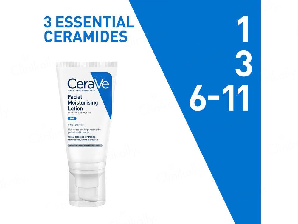CeraVe PM Facial Moisturising Lotion for Normal to Dry Skin