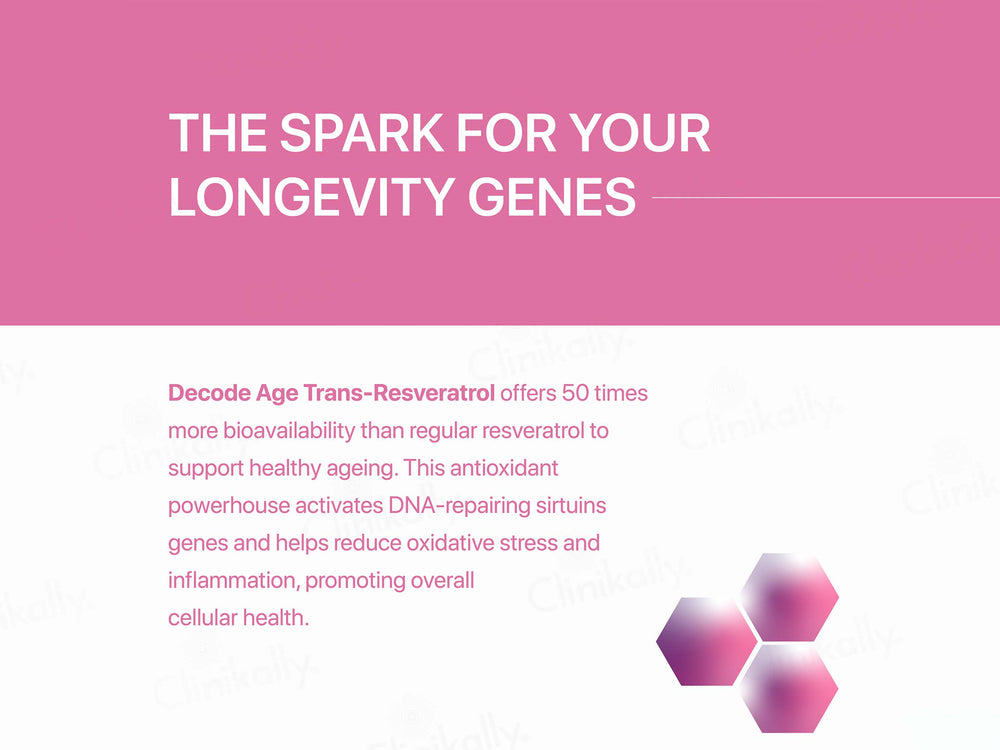Decode Age Trans-Resveratrol 250 Vegan Capsule