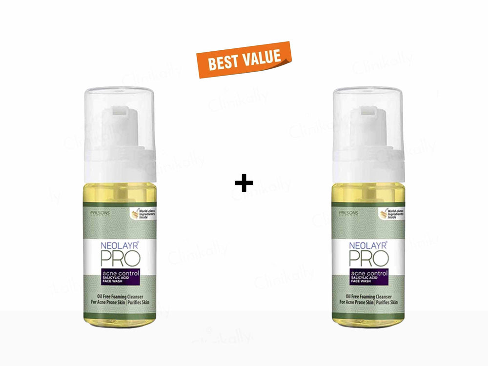 Neolayr Pro Acne Control Face Wash - Clinikally