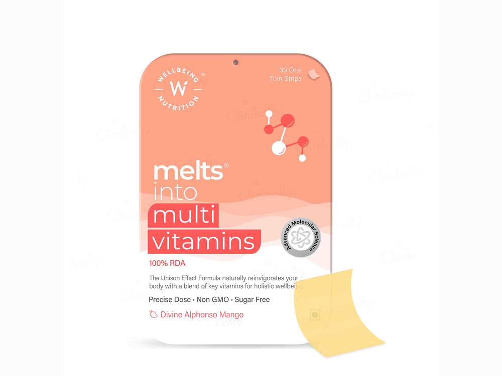 Wellbeing Nutrition Melts Into Multivitamins Oral Strip-Clinikalyy