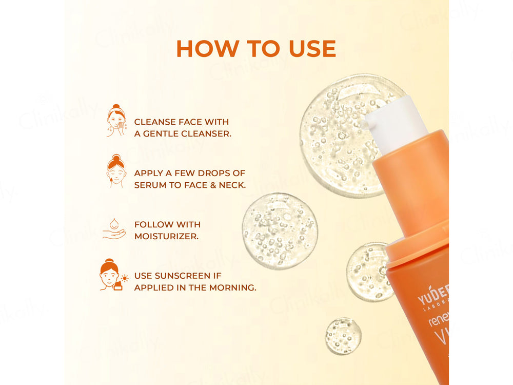 Yuderma Renewcell  Vitamin-C +  Hyaluronic Acid Serum