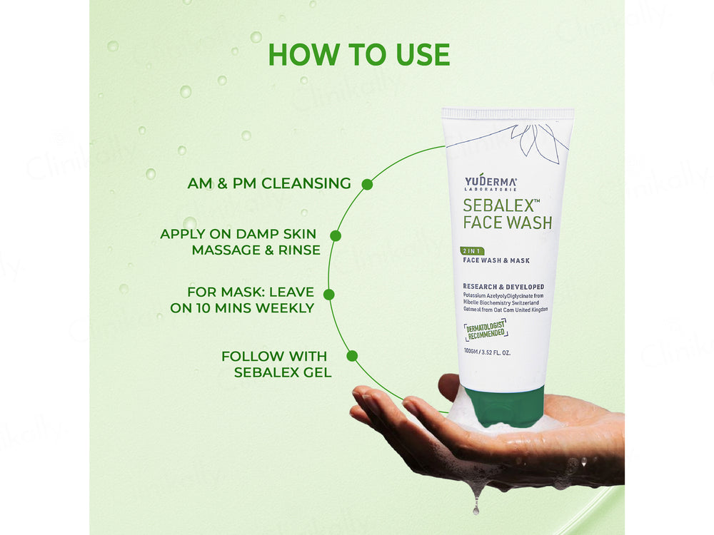 Yuderma Sebalex 2 in 1 Face Wash