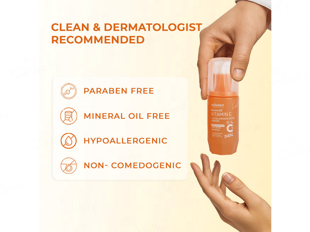 Yuderma Renewcell  Vitamin-C +  Hyaluronic Acid Serum