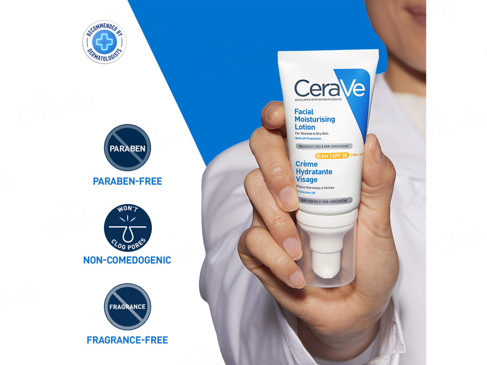 CeraVe AM Facial Moisturising Lotion For Normal to Dry Skin SPF 30