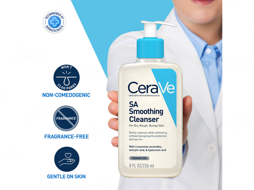 CeraVe SA Smoothing Cleanser For Dry, Rough, Bumpy Skin