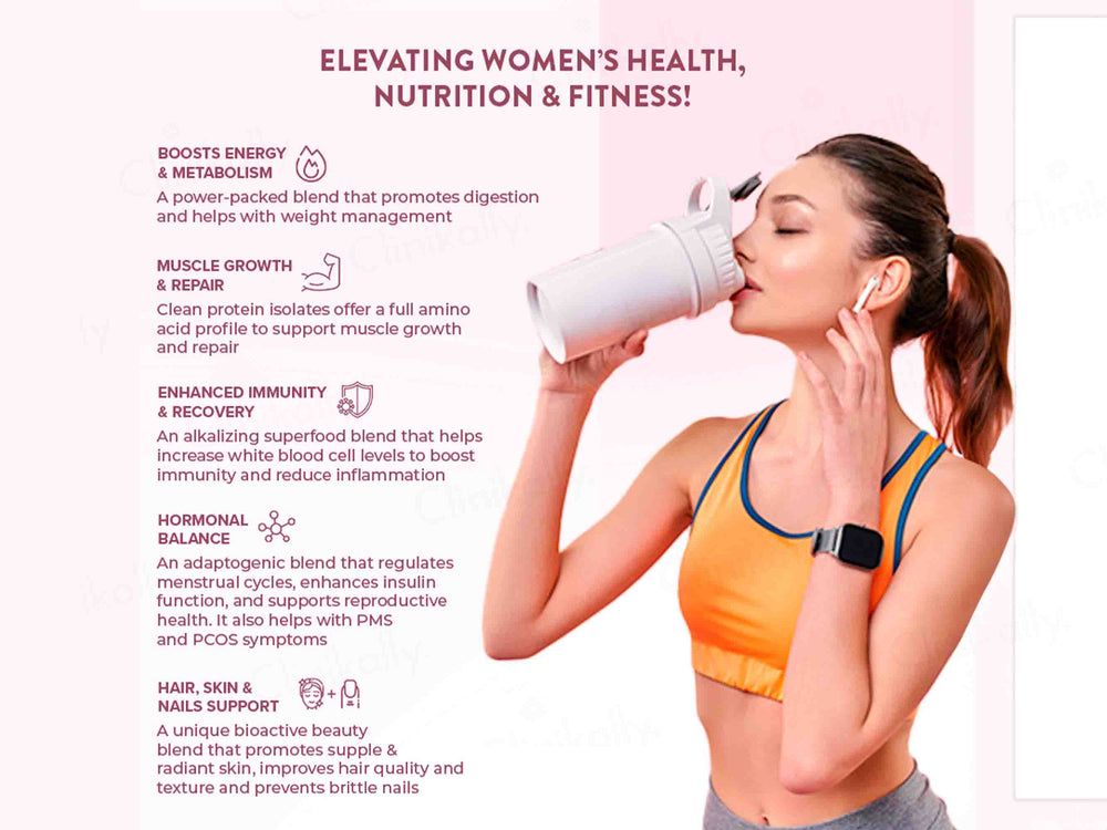 Wellbeing Nutrition Her Superfood Plant Protein Powder For Women - Chocolate Peanut Butter Flavour-Clinikallly