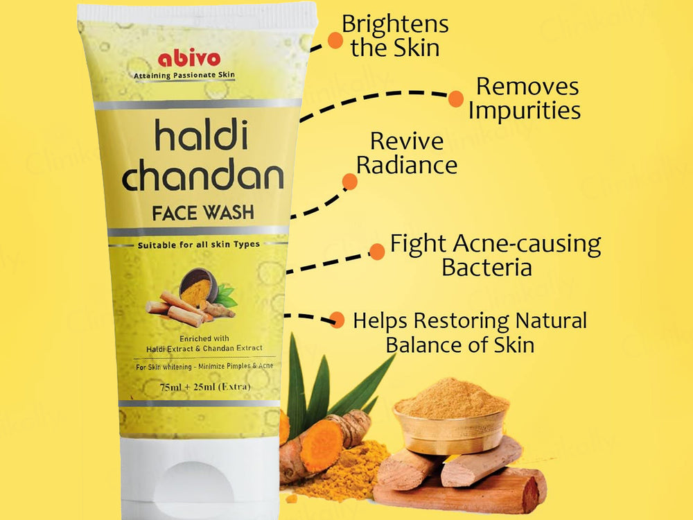 Abivo Haldi Chandan Face Wash