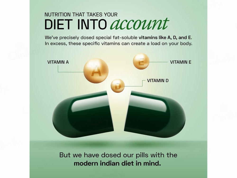 Ace Blend Men's Methylated Multivitamin Health Supplement Veg Capsule