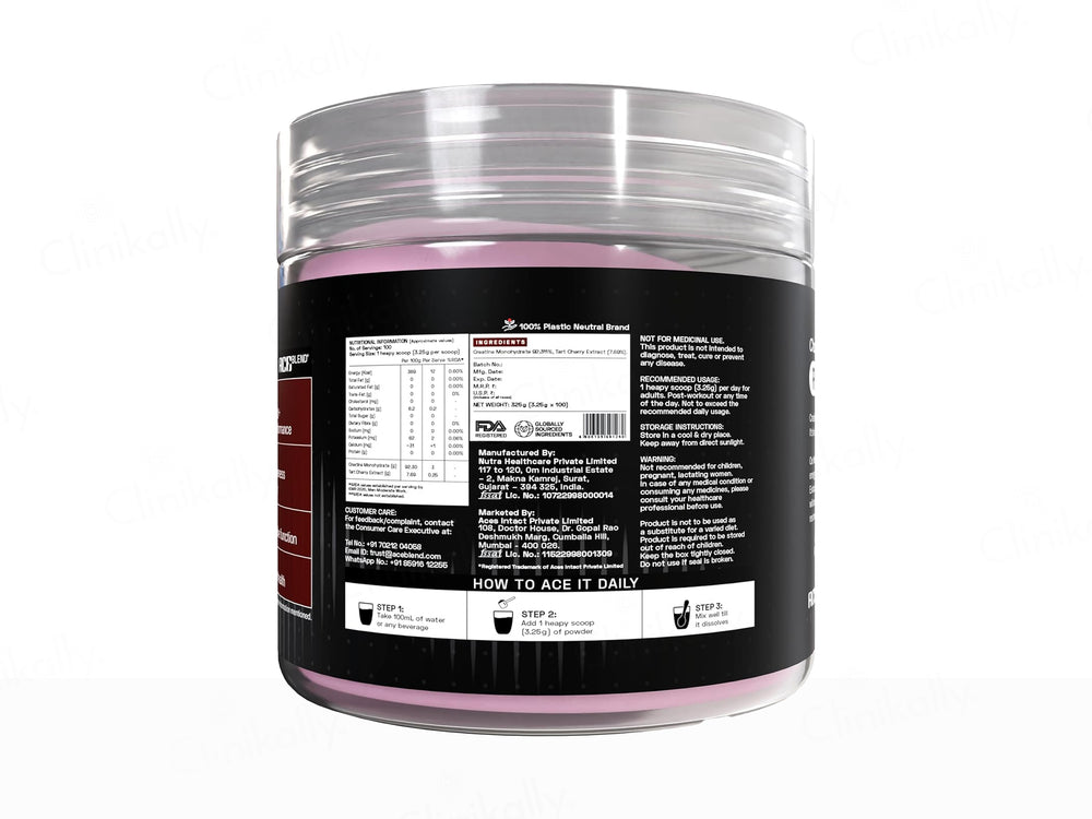 Ace Blend Rise Creatine Monohydrate Powder - Unflavoured