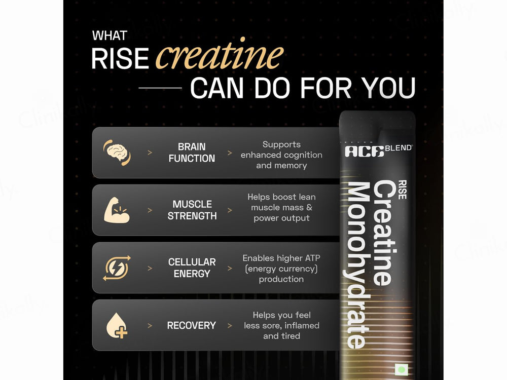 Ace Blend Rise Creatine Monohydrate Powder - Unflavoured