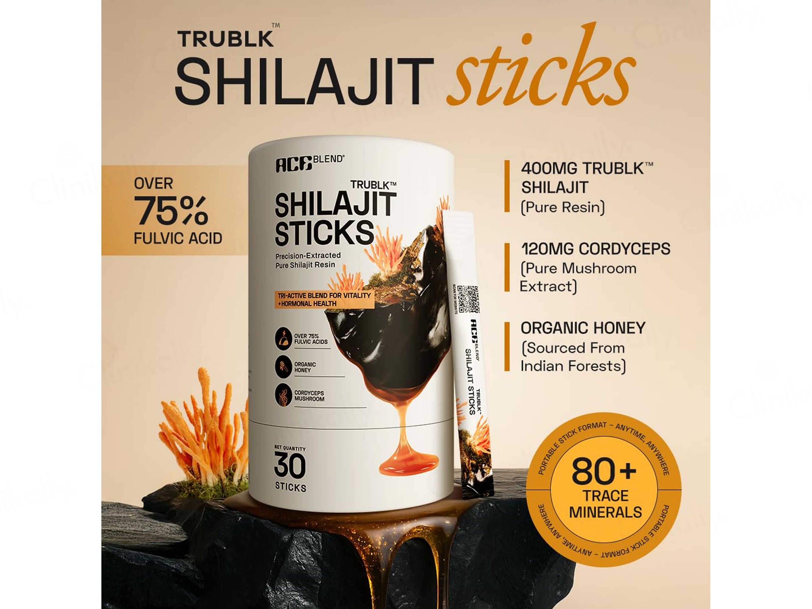 Ace Blend Trublk Pure Shilajit Resin Sticks