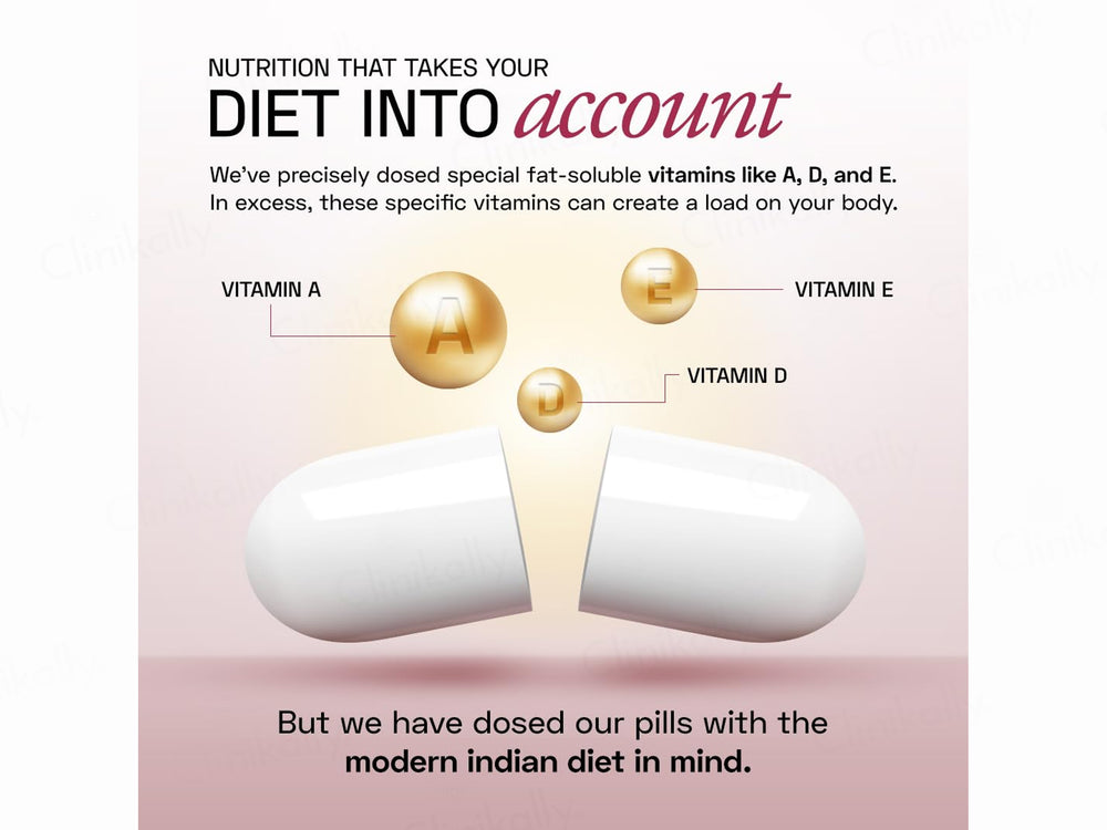 Ace Blend Women's Methylated Multivitamin Health Supplement Veg Capsule