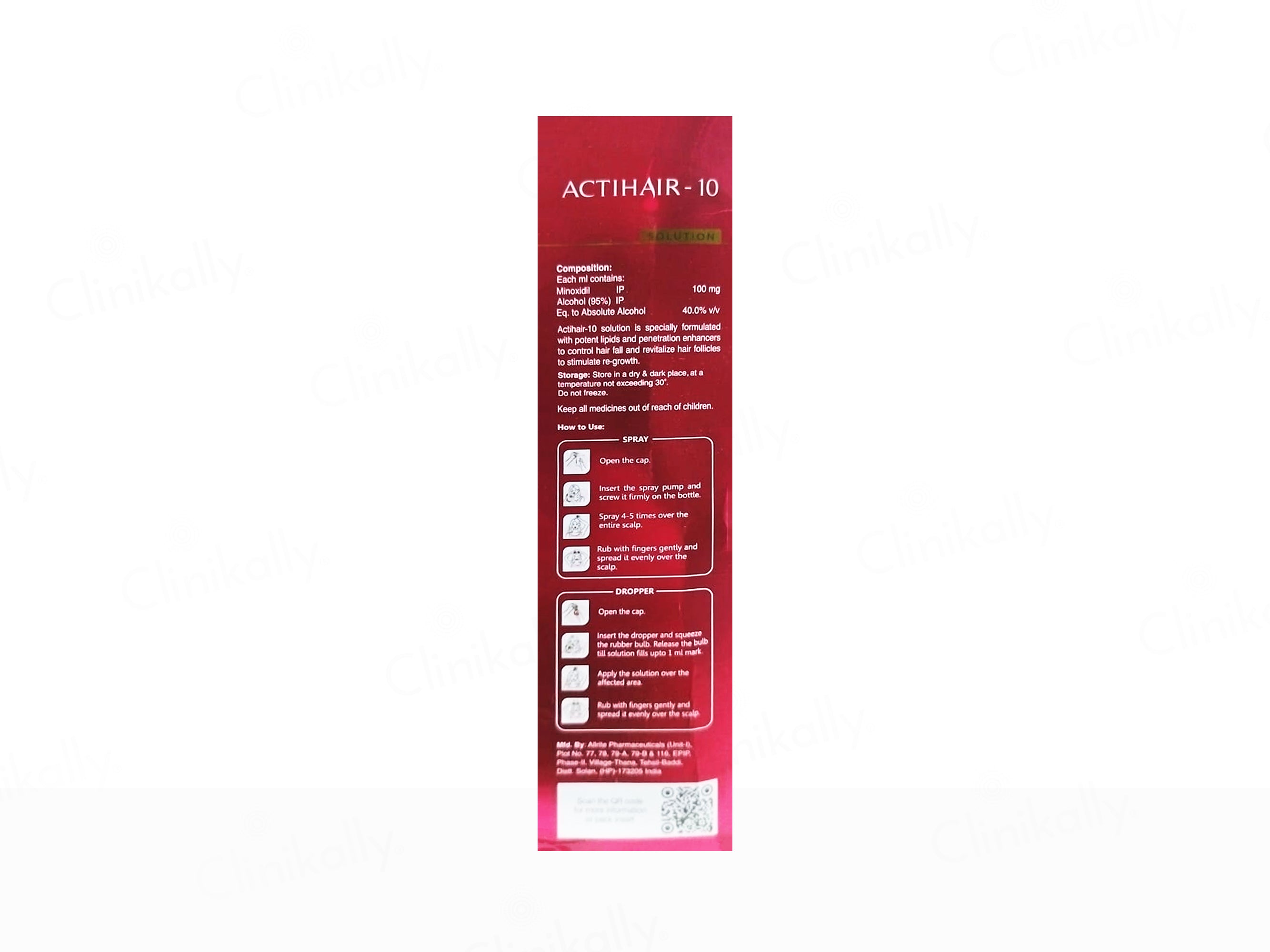 Actihair-10 Hair Regain Treatment Topical Solution