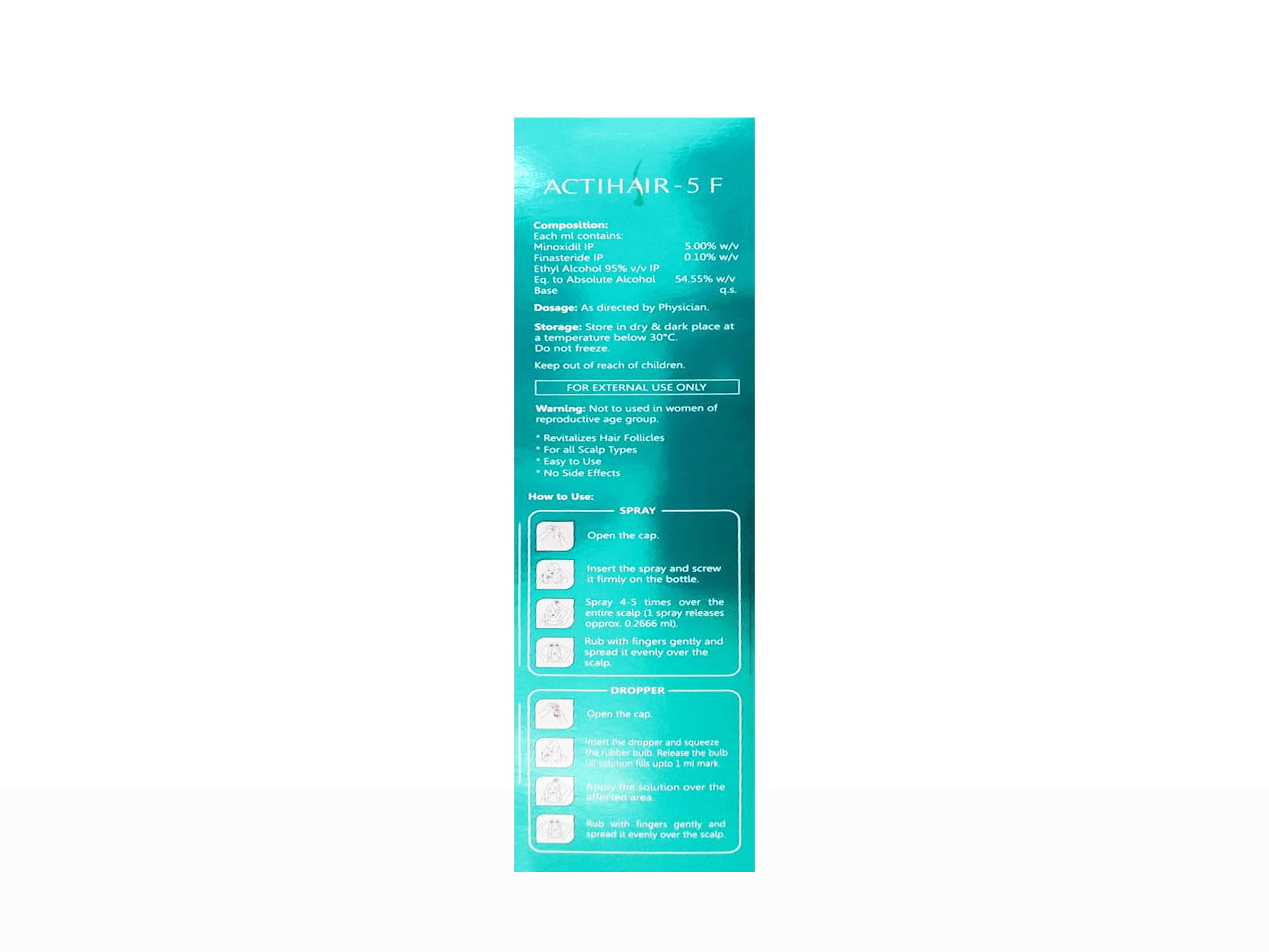 Actihair-5 F Hair Regain Treatment Topical Solution