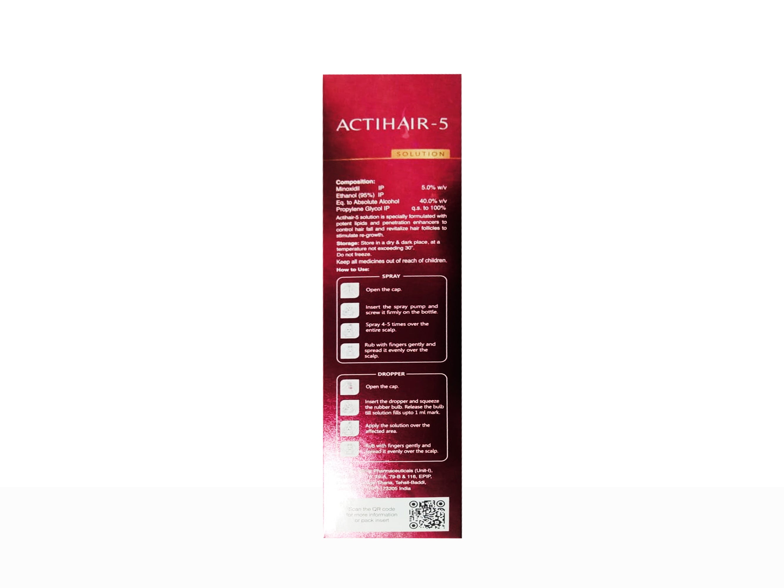 Actihair-5 Hair Regain Treatment Topical Solution