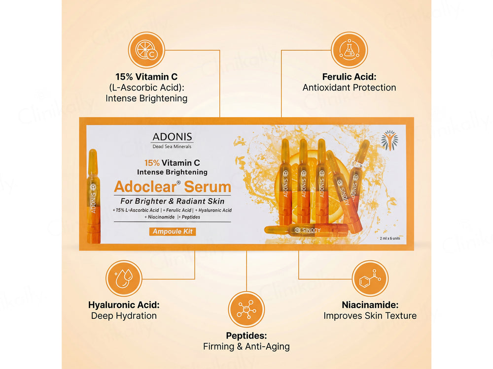 Adonis Adoclear 15% Vitamin C Intense Brightening Serum Ampoule Kit