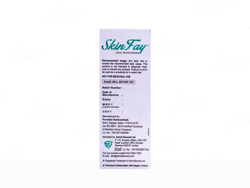 Adroit SkinFay Oral Moisturizer Ceramosides Syrup