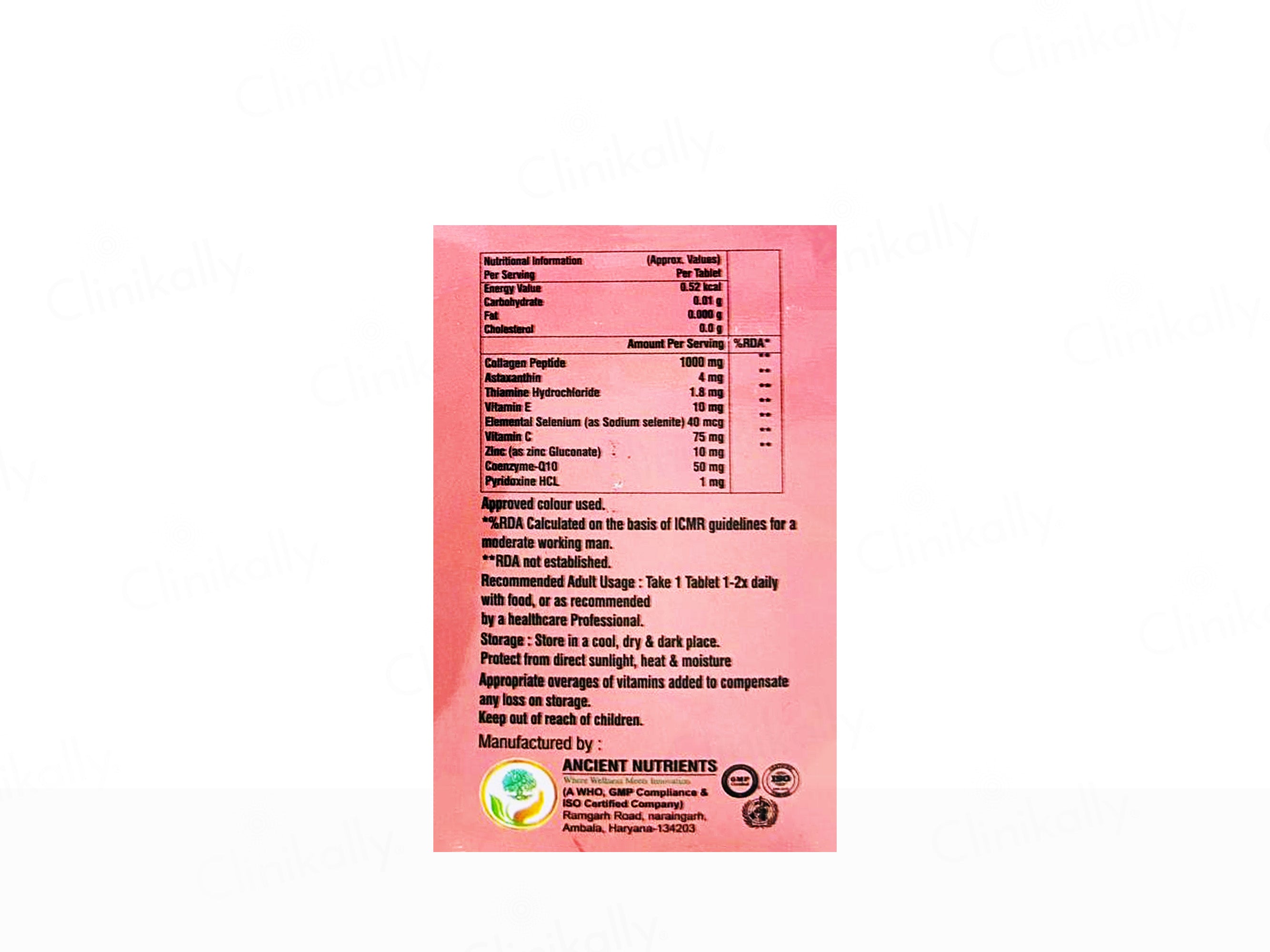 Ageiies Skin Supplement Tablet