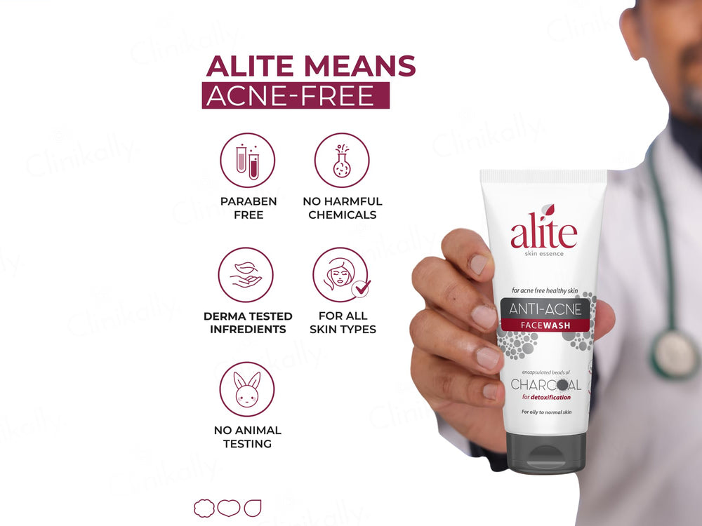 Alite Anti-Acne Charcoal Face Wash