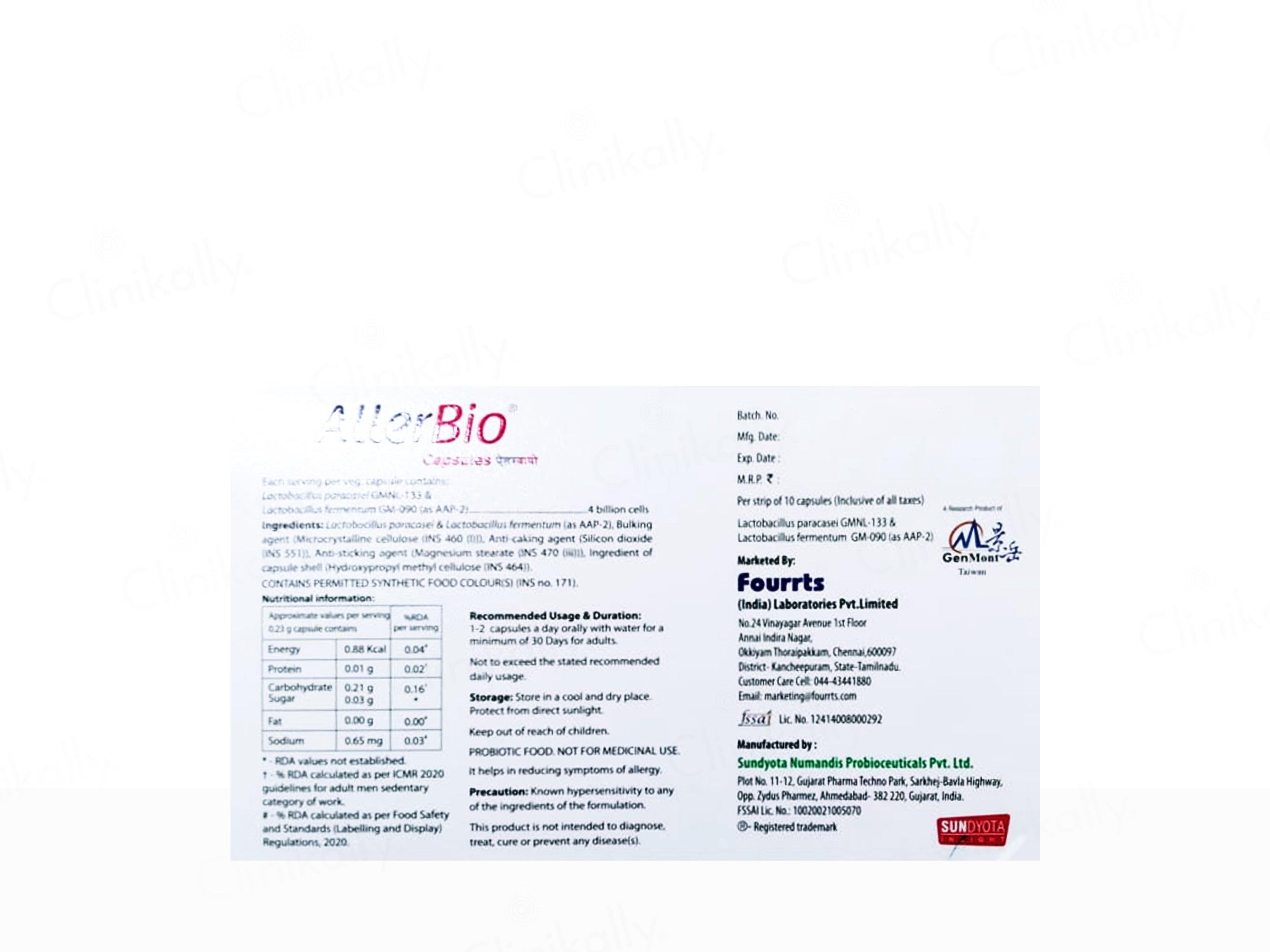 Allerbio Probiotic Capsule