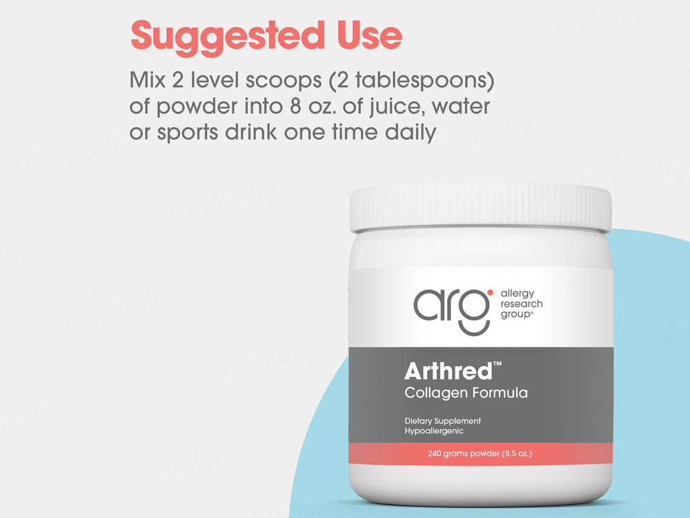 Allergy Research Group Arthred Collagen Formula Dietary Supplement Powder