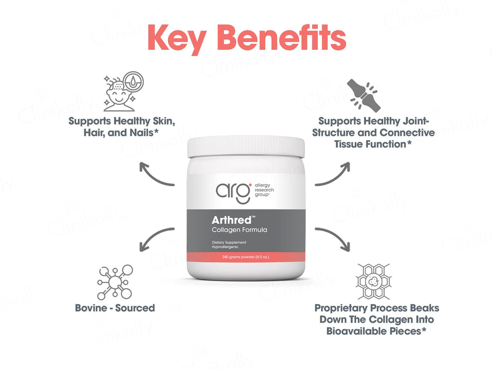 Allergy Research Group Arthred Collagen Formula Dietary Supplement Powder