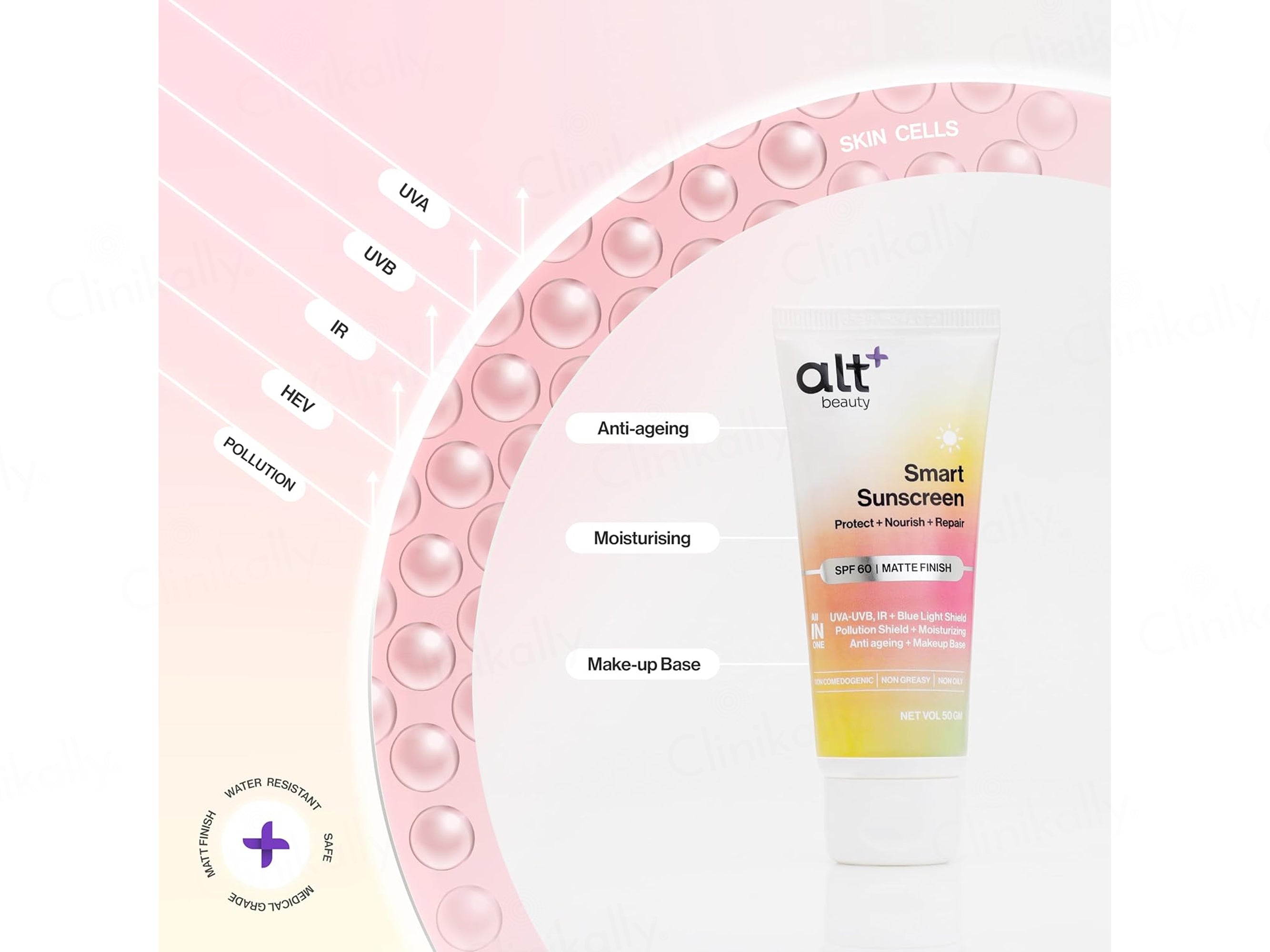 AltBeauty Smart Matte Finish Sunscreen SPF 60