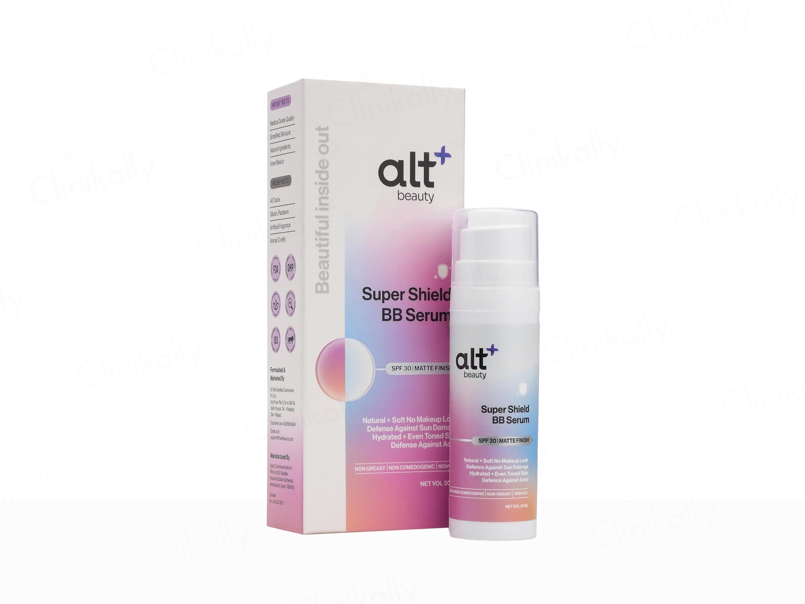AltBeauty Super Shield Matte Finish BB Face Serum SPF 30