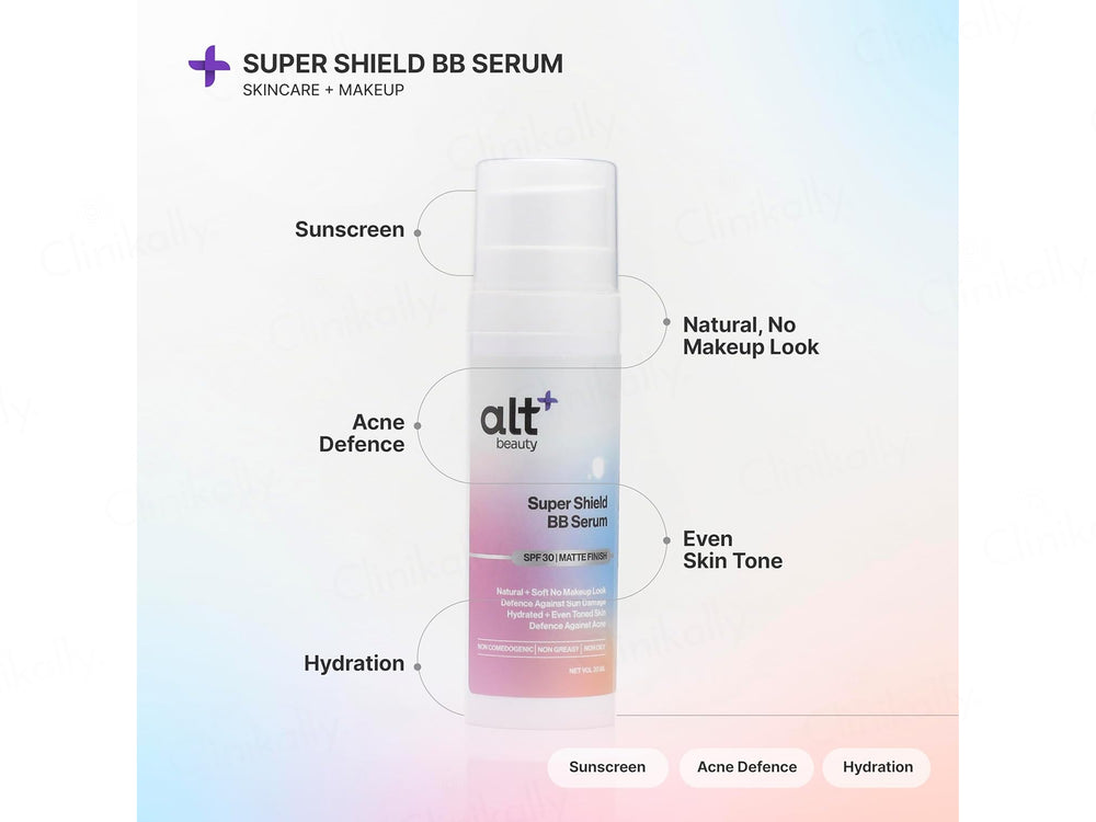 AltBeauty Super Shield Matte Finish BB Face Serum SPF 30