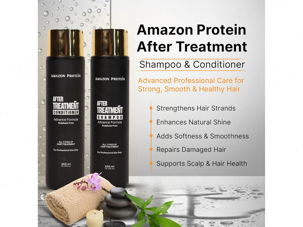 Amazon Protein Advance Formula After Treatment Shampoo + Conditioner Combo