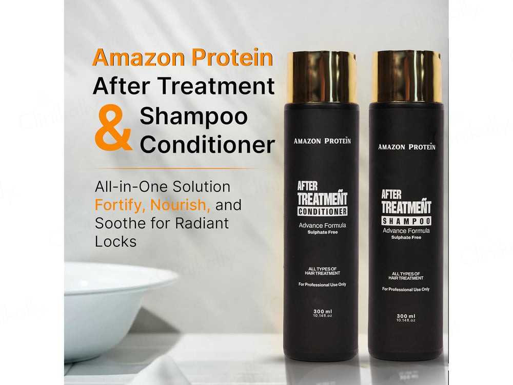 Amazon Protein Advance Formula After Treatment Shampoo + Conditioner Combo