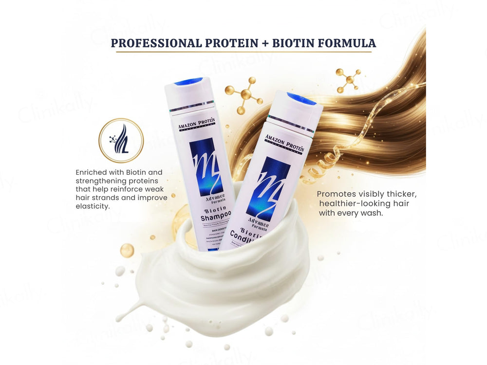 Amazon Protein Advance Formula Biotin Shampoo + Conditioner Combo