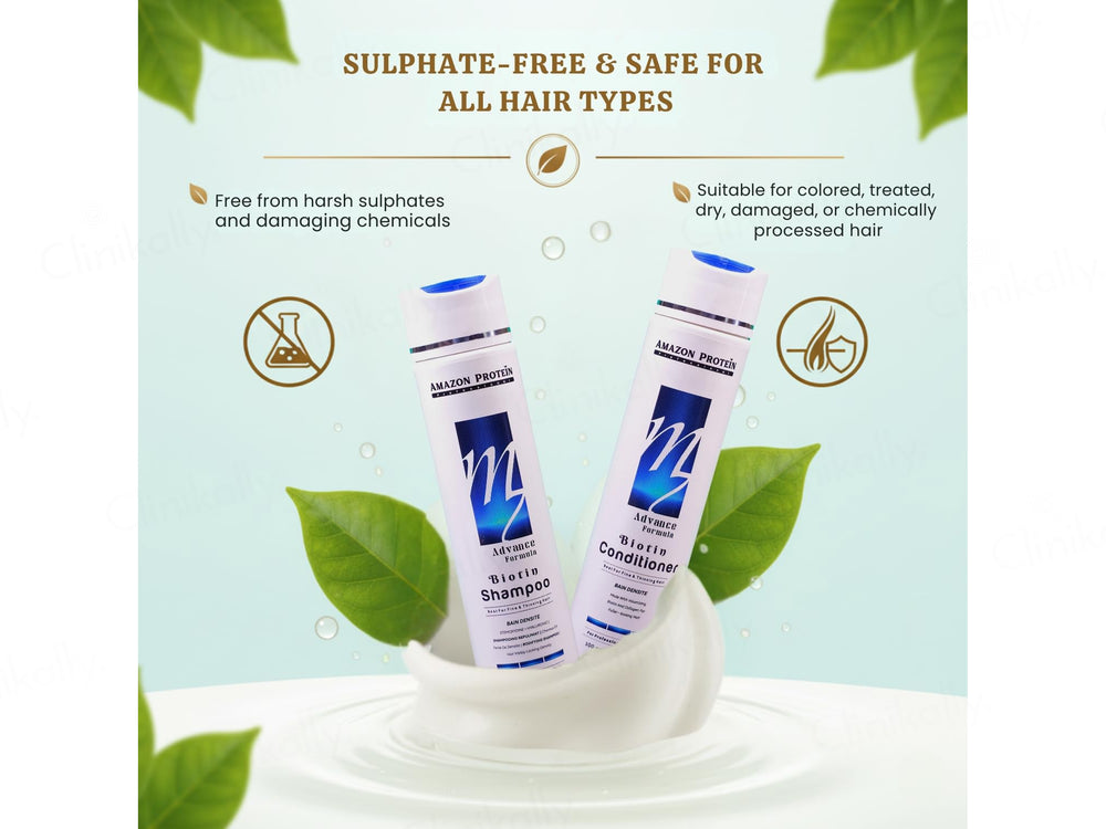 Amazon Protein Advance Formula Biotin Shampoo + Conditioner Combo