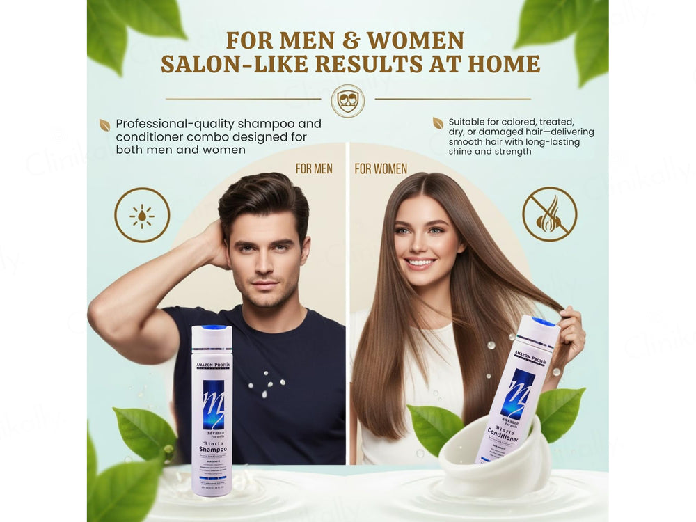 Amazon Protein Advance Formula Biotin Shampoo + Conditioner Combo