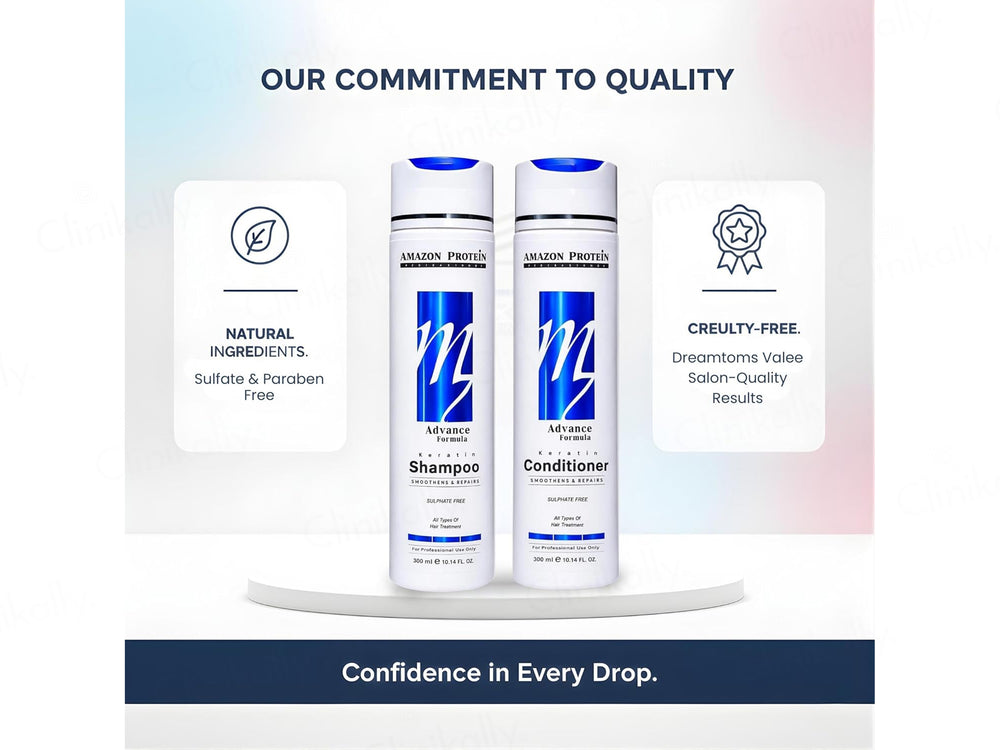 Amazon Protein Advance Formula Keratin Shampoo + Conditioner Combo