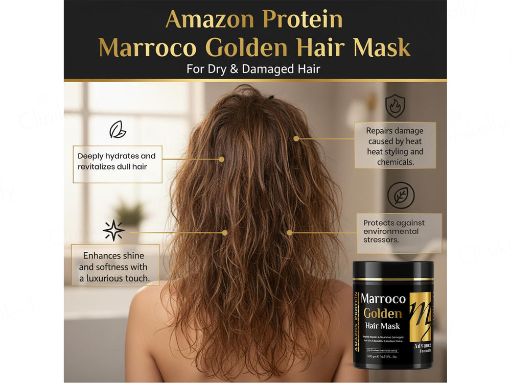 Amazon Protein Advance Formula Marroco Golden Hair Mask