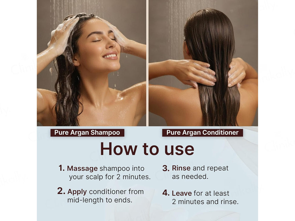 Amazon Protein Advance Formula Pure Argan Shampoo + Conditioner Combo
