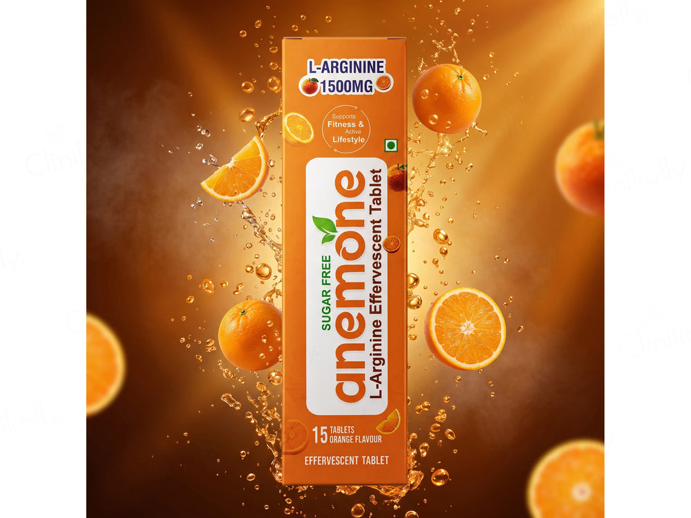 Anemone L-Arginine 1500 mg Effervescent Tablet - Orange Flavour