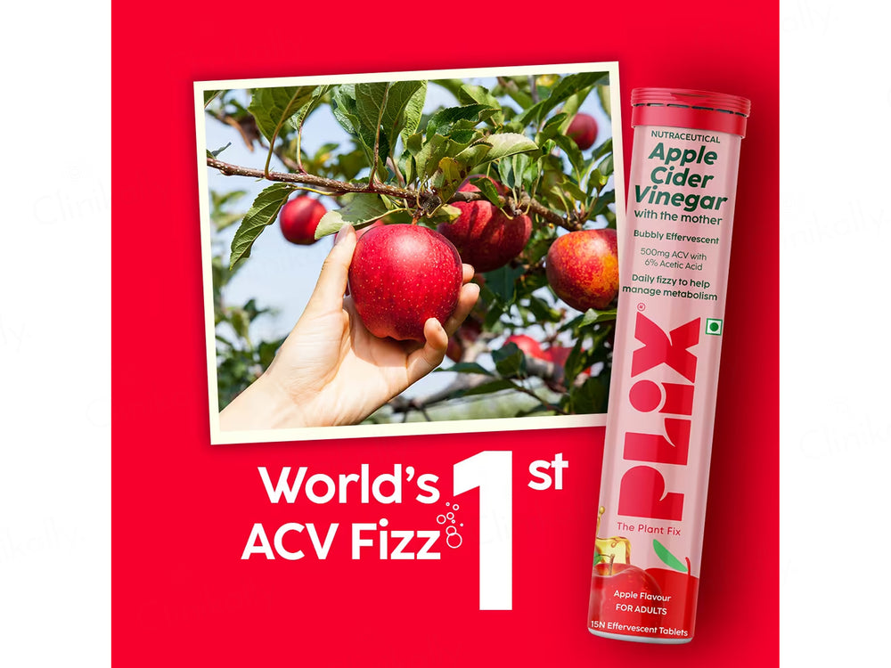 Plix Apple Cider Vinegar Effervescent Tablet