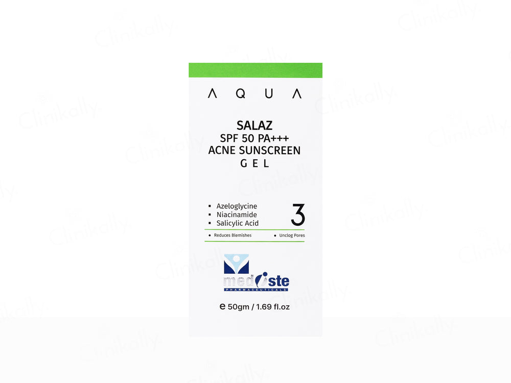 Aqua Salaz Acne Sunscreen Gel SPF 50 PA+++