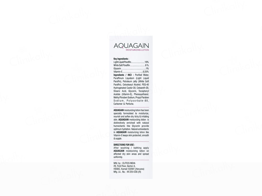 Aquagain Moisturizing Lotion
